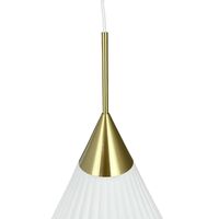 Lampadario A Palloncino Piccolo in Opale/ Ottone