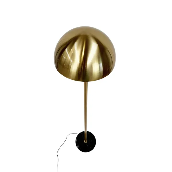 French Collection Menton Gulvlampe Messing/ Sort/ Marmor