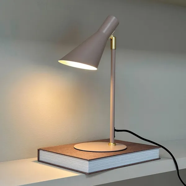 DL12 Table Lamp Mini Beige/ Brass