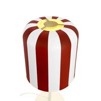 Gry Tafellamp Donkerrood/ Wit