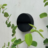 Pluto Outdoor Wall Lamp Black