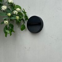 Pluto Outdoor Wall Lamp Black