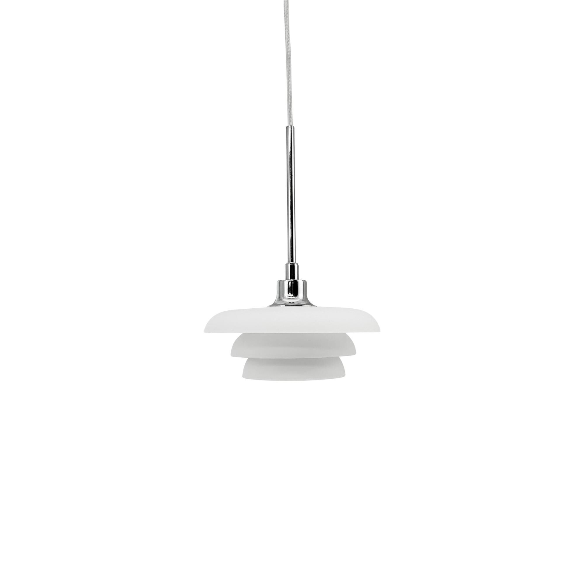 AVA Taklampa &Oslash;20 Opal/ Krom