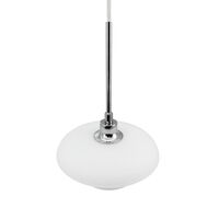 AVA Pendelleuchte Ø20 Opal/ Chrom