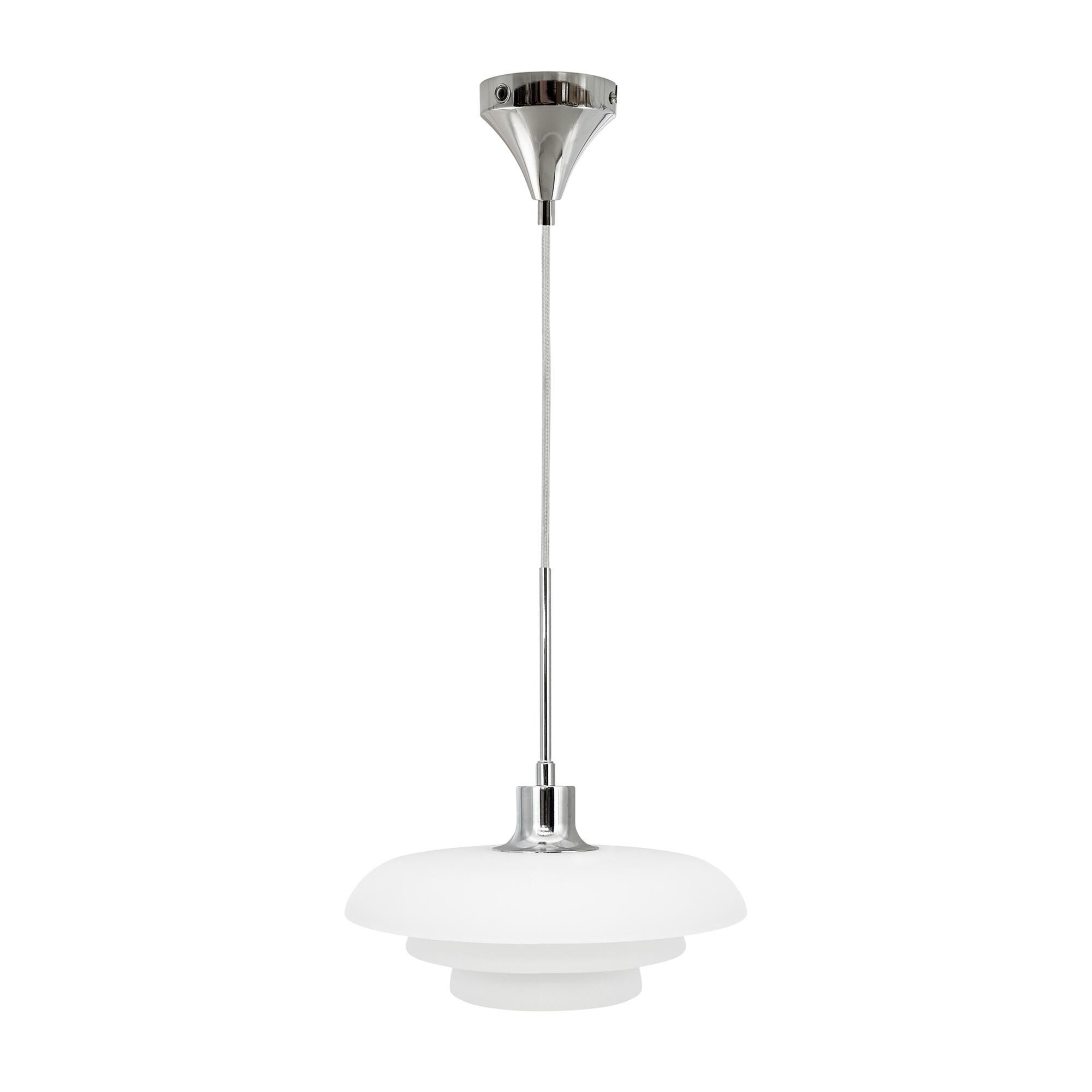 AVA Taklampa D31 Opal/ Krom