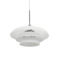 AVA Pendel D31 Opal/Krom