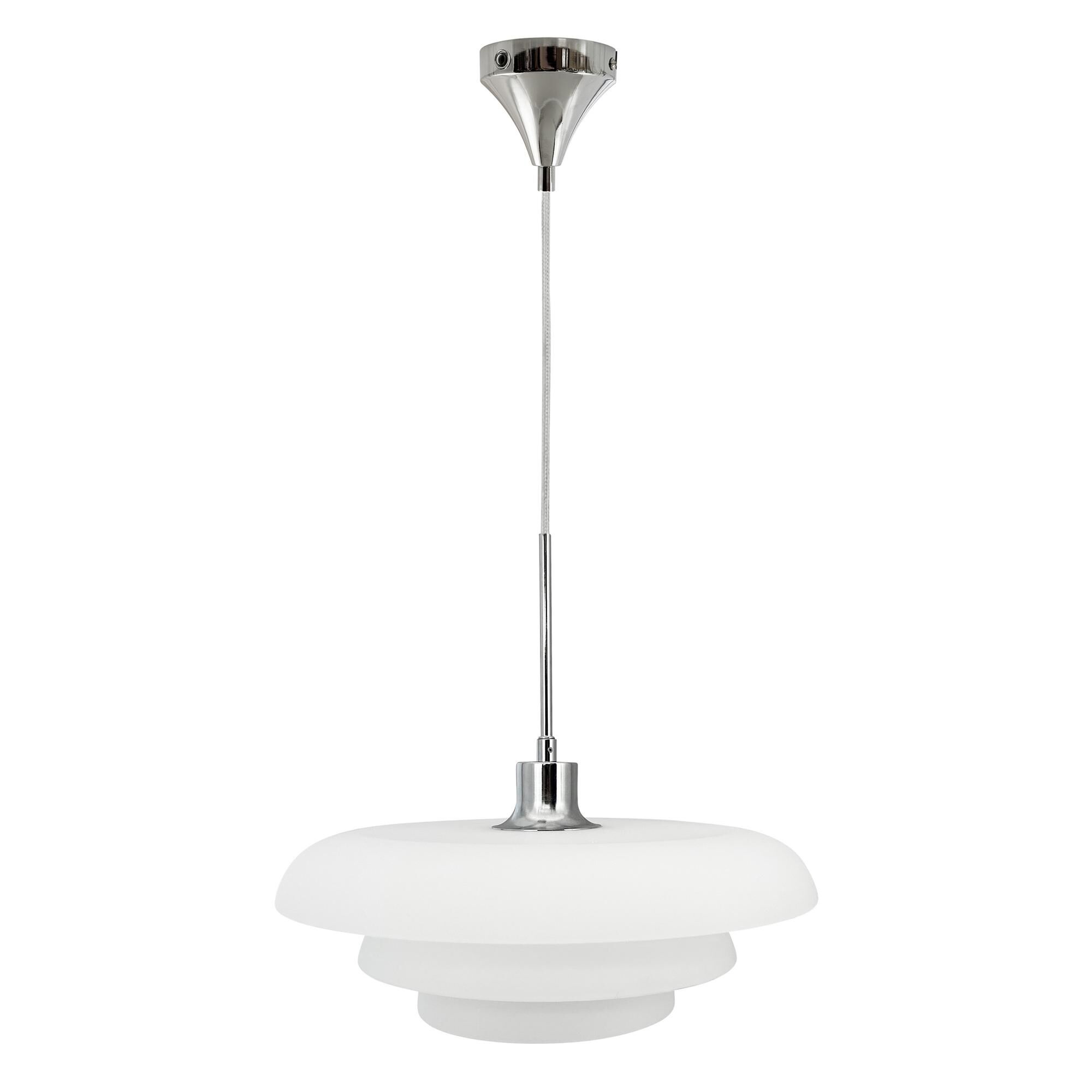 AVA Taklampa D40 Opal/ Krom