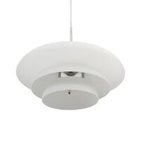AVA Pendel D40 Opal/Krom