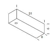 Driver Med 1 Hull 31x8x6 cm Gull