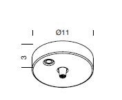Takrosett Med 2 Hull 31x8x6 cm Sort