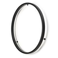 Zirkol Circle Wall Væglampe Sort Ø150 2700K