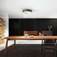 LUCIA 35 Væg/Loftlampe Sort, 18W, 2700K