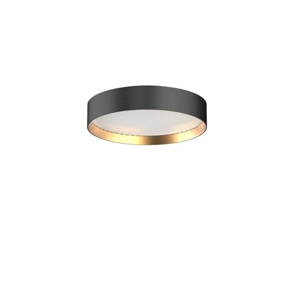 LUCIA 35 Applique/Plafonnier Noire/Dorée, 18W, 2700K