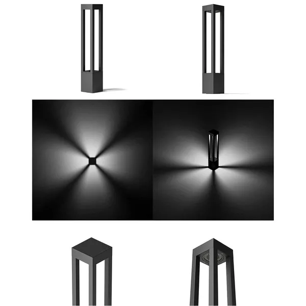 ODIN Lampada Da Esterno Nera, 22W LED