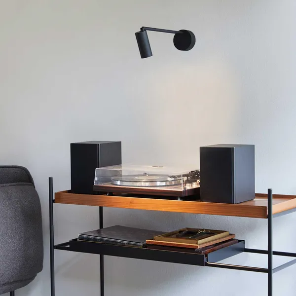 Iris Væg/Loftlampe Sort