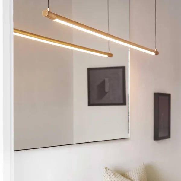 Straw Pendant L200 Brass