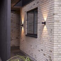 Saga Outdoor Wall Lamp Black