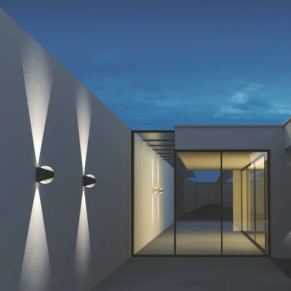 Saga Outdoor Wall Lamp Black
