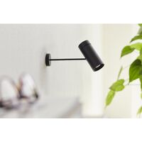 Sia Væg/Loftlampe Base Sort