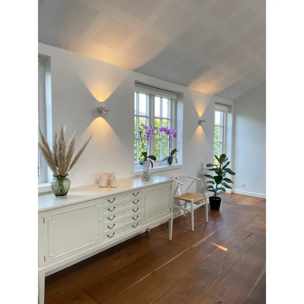 Optic Wandlamp Glanzend Wit