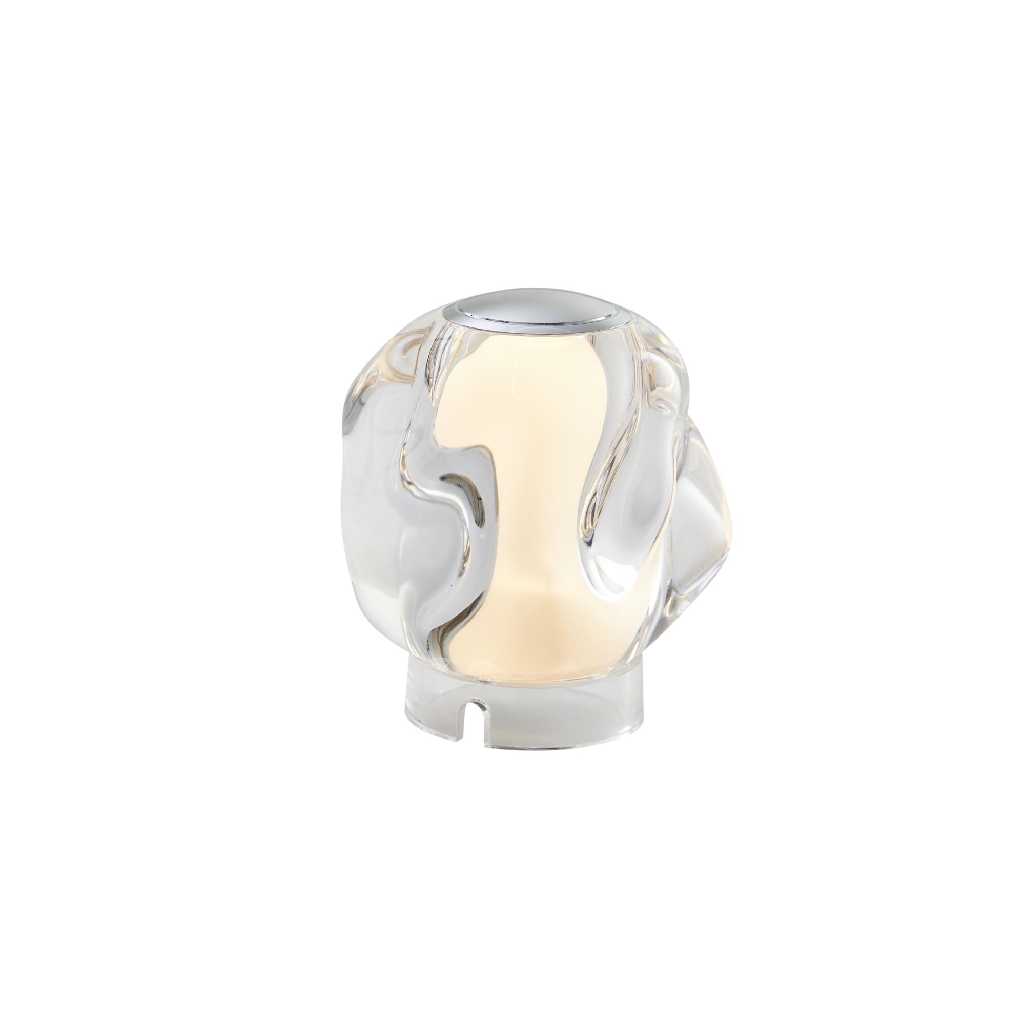 Ice Ball Lampe Portable Transparente/Chrome