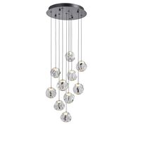 Eis Ball Pendelleuchte 10 Transparent