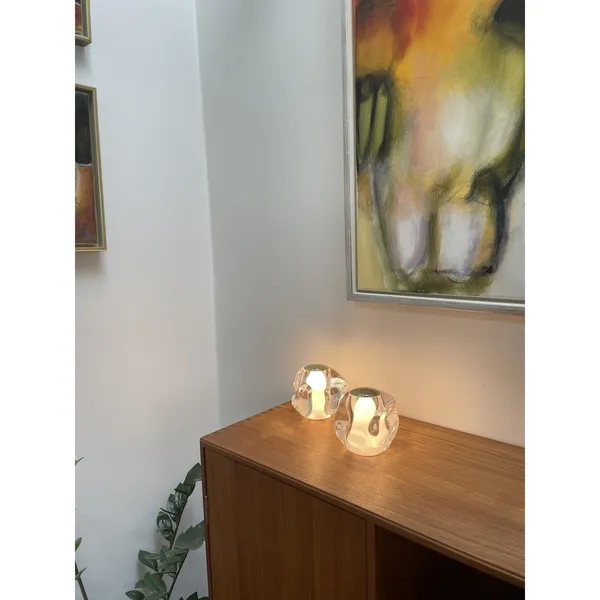 Ice Ball Tragbare Lampe Transparent/Gold