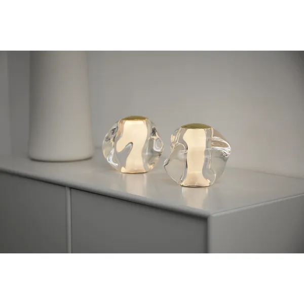 Ice Ball Tragbare Lampe Transparent/Gold