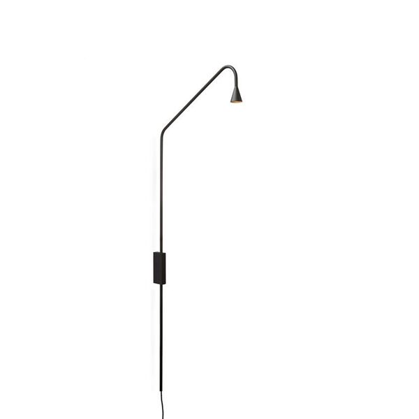 Trizo 21 Austere Wandleuchte Schwarz