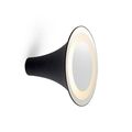 Black / Mat White glass / Mirror
