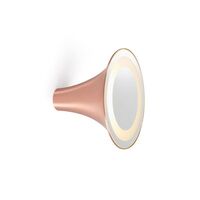 Trizo 21 Sirens Wall Lamp Copper + Mat White Glass + Mirror Small