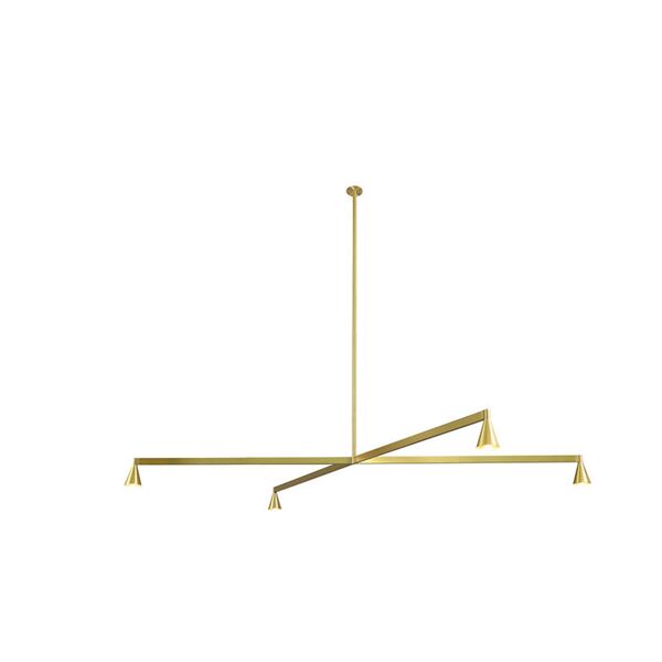 Trizo 21 Austere Chandelier X 50 Messing