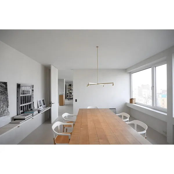 Trizo 21 Austere Chandelier Y 25 Messing