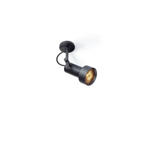 Trizo 21 2Thirty-C1 Plafonnier Nid d'Abeille Noir/ Anneau Noir