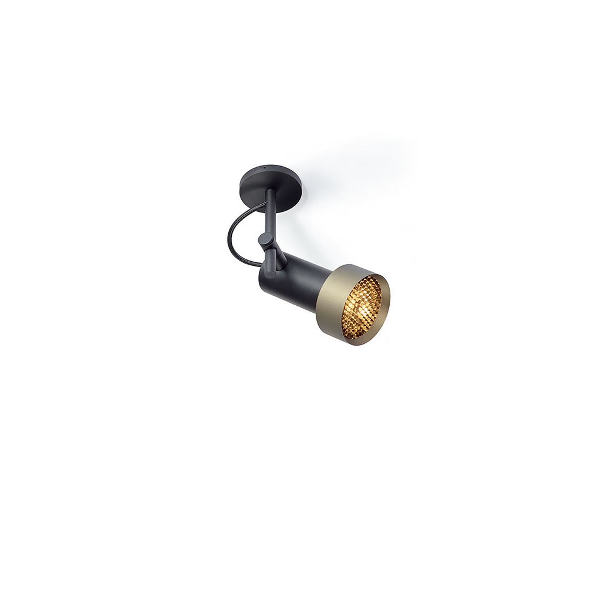 Trizo 21 2Thirty-C1 Honeycomb Taklampa Svart/ Brons Ring
