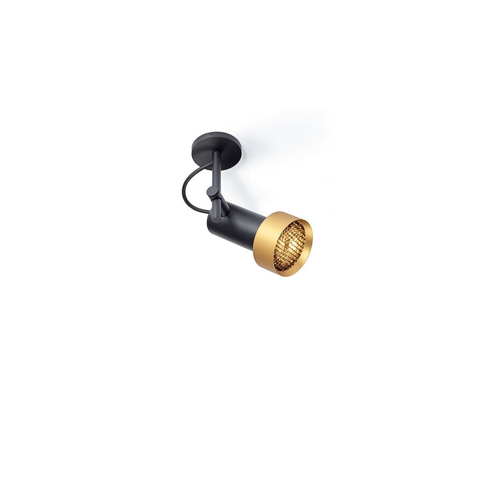 Trizo 21 2Thirty-C1 Honeycomb Taklampa Svart/ Guld Ring