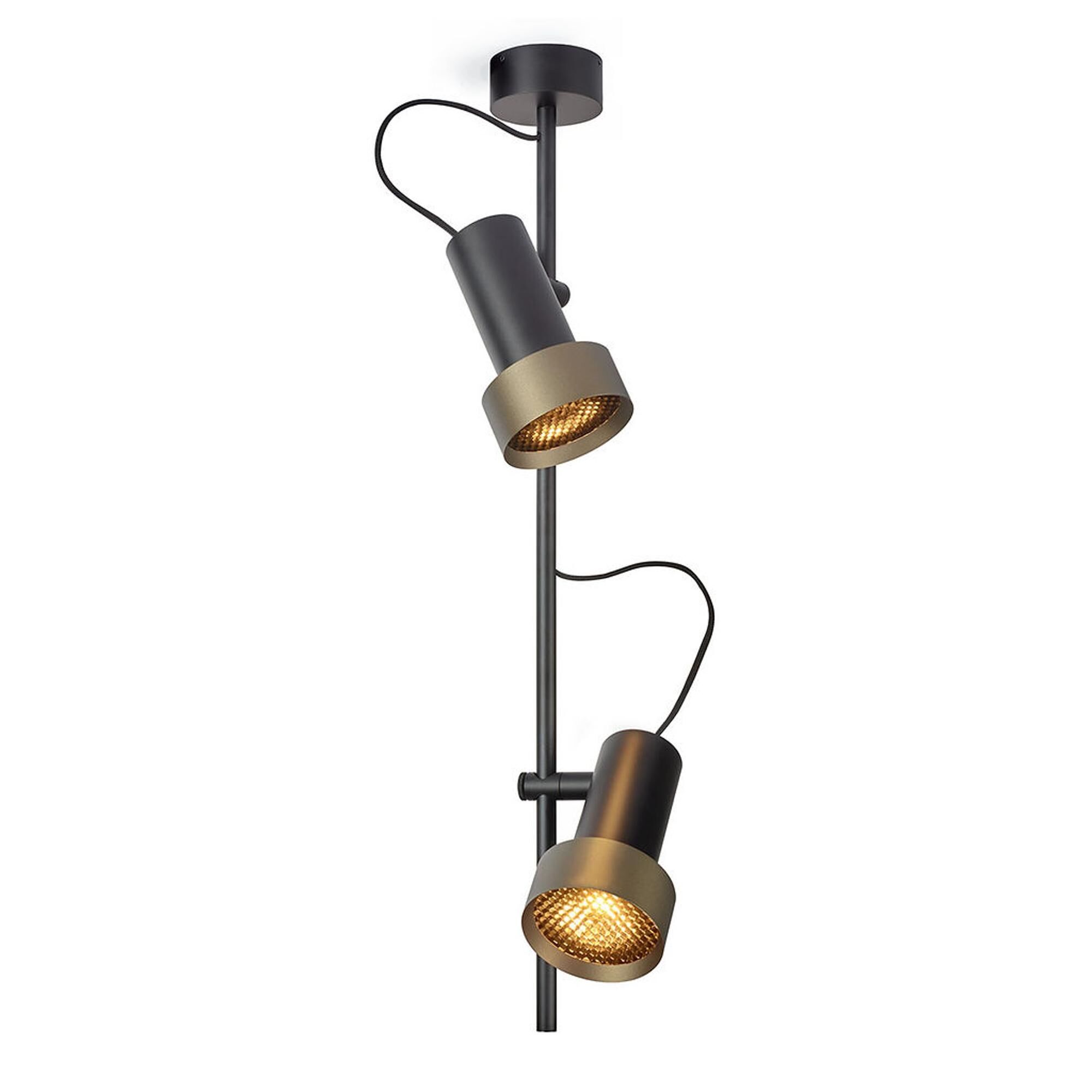 Trizo 21 2Thirty-CV2 Honeycomb Taklampa Svart/ Brons Ring