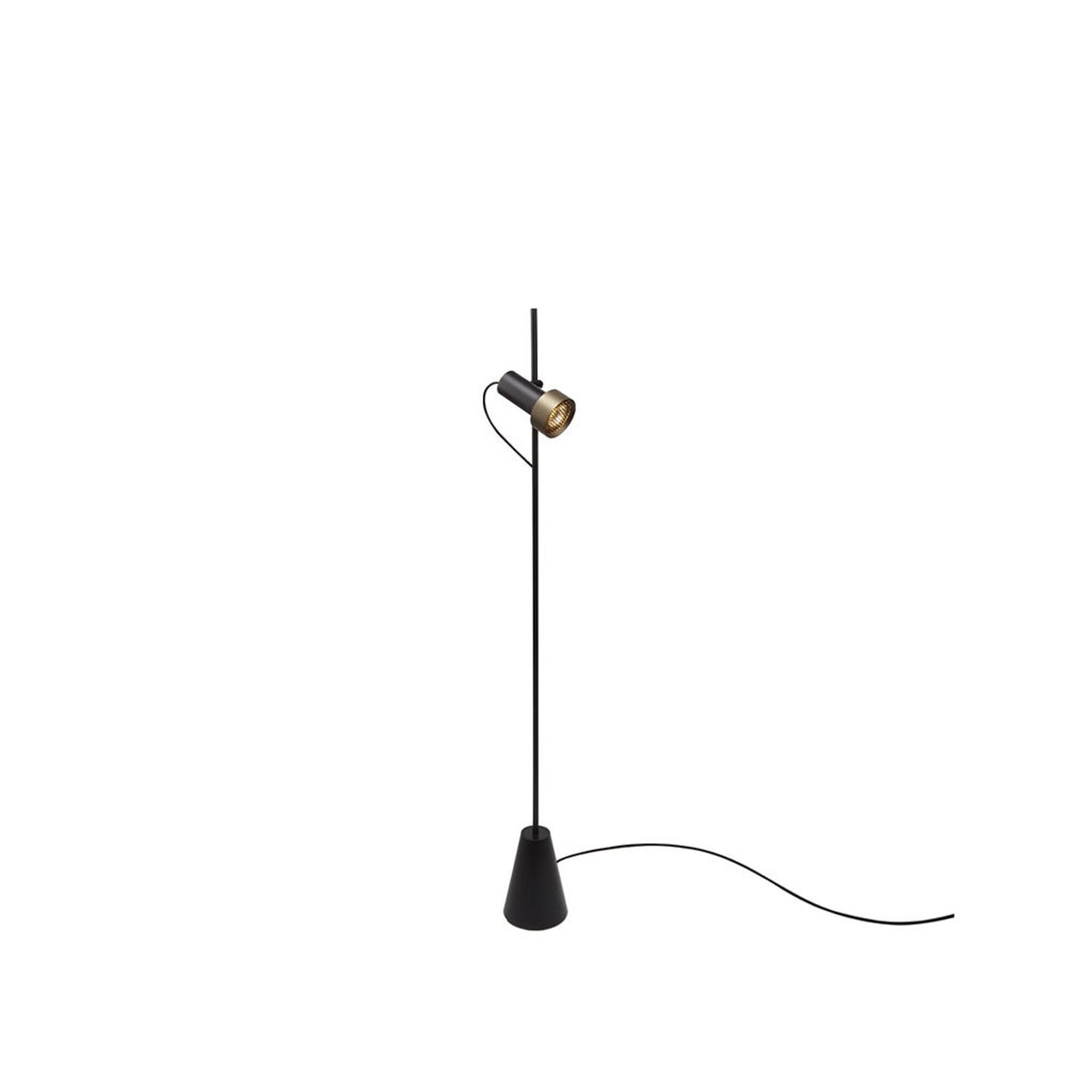 Trizo 21 2Thirty-Floor 1 Honeycomb Golvlampa Svart/ Brons Ring