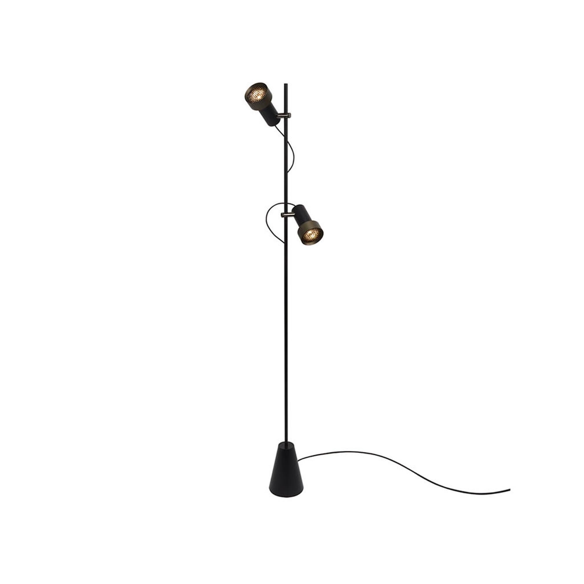 Trizo 21 2Thirty Floor 2 Golvlampa Dimbar Svart/Bronsring