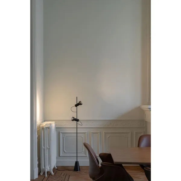 Trizo 21 2Thirty Floor 2 Gulvlampe Dæmpbar Sort/ Bronze Ring