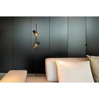 Trizo 21 2Thirty Floor 2 Gulvlampe Dæmpbar Sort/ Bronze Ring