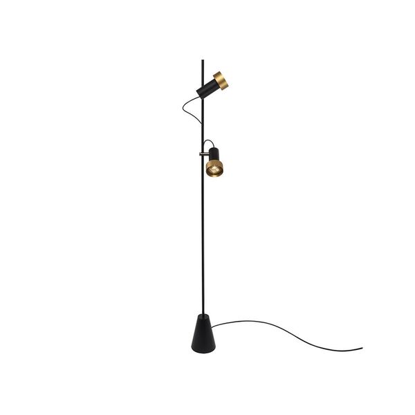 Trizo 21 2Thirty Stehlampe 2 Stehleuchte Dimmbar Schwarz/ Goldring