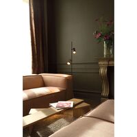 Trizo 21 2Thirty Floor 2 Gulvlampe Dæmpbar Sort/ Guld Ring