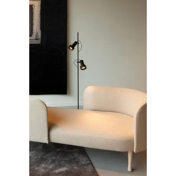 Trizo 21 2Thirty Floor 2 Gulvlampe Dæmpbar Sort/ Guld Ring