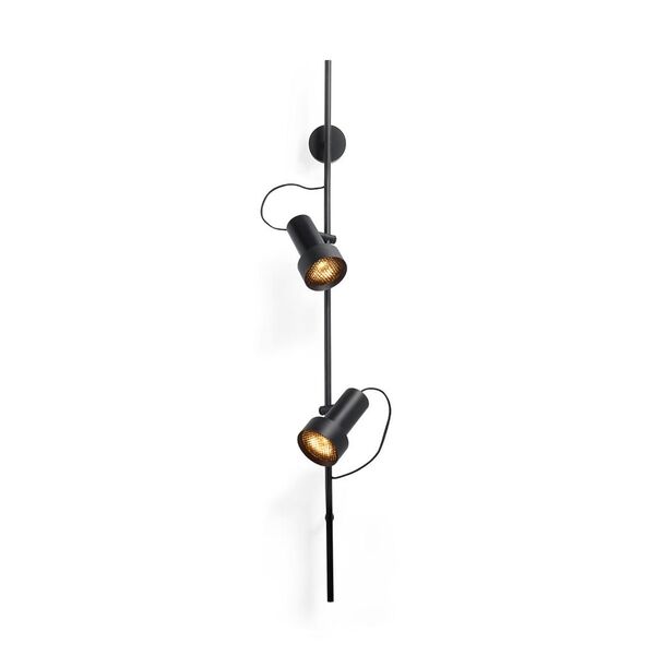 Trizo 21 2Thirty-WV2 Honeycomb Wandlampe Schwarz/ Schwarz Ring