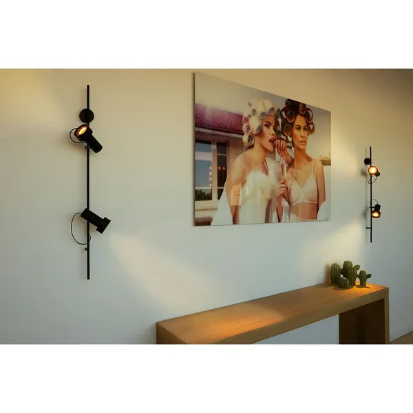 Trizo 21 2Thirty-WV2 Honeycomb Væglampe Sort/Bronze Ring