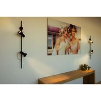 Trizo 21 2Thirty-WV2 Honeycomb Væglampe Sort/Guld Ring
