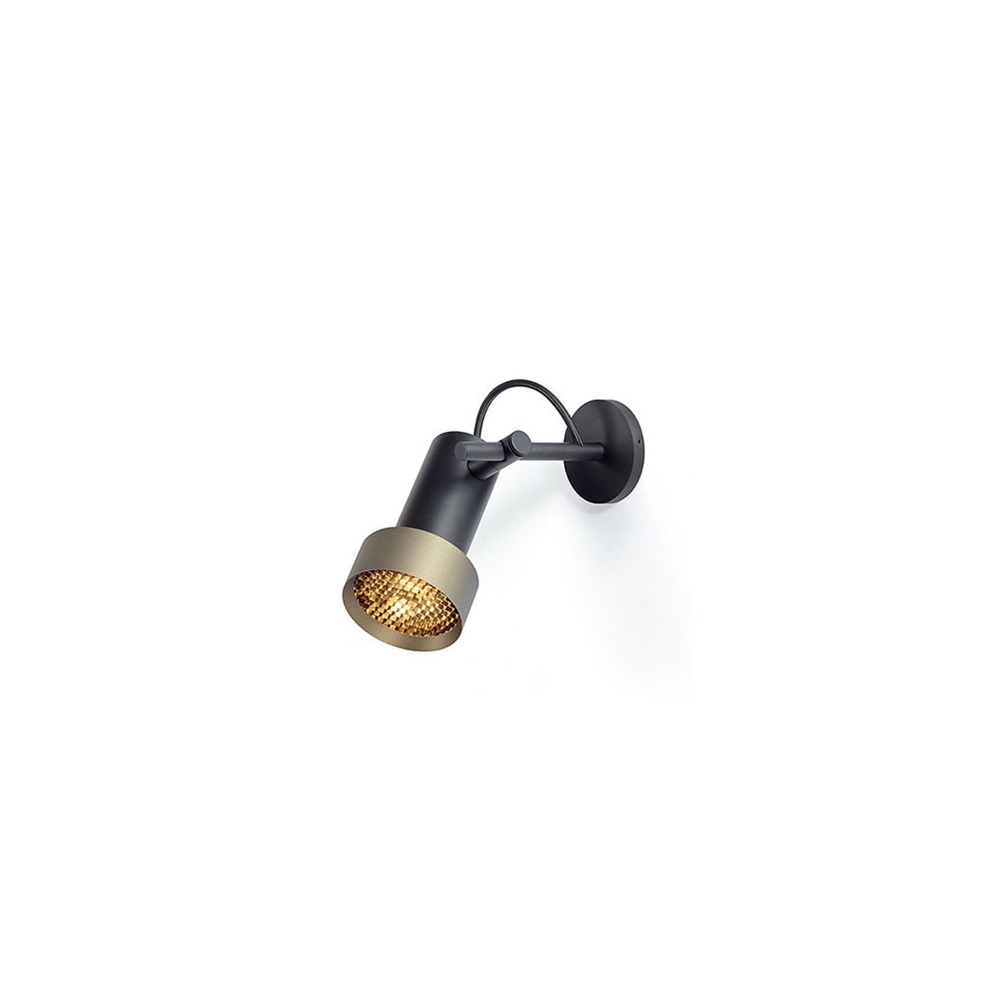 Trizo 21 2Thirty-W1 Honeycomb V&auml;gglampa Svart/ Brons Ring