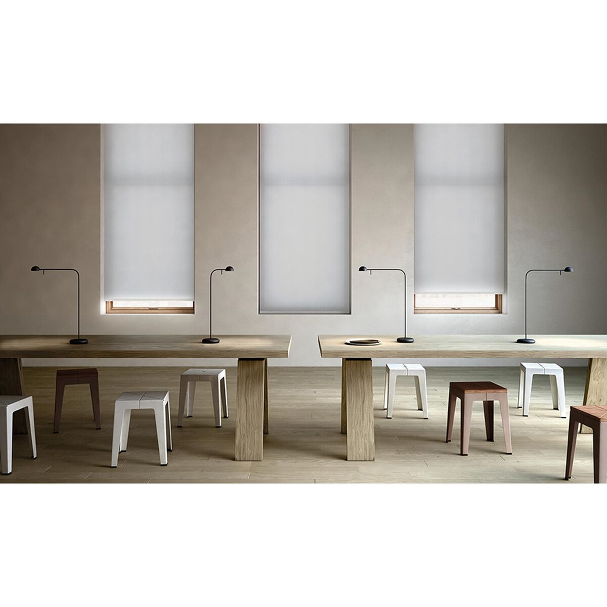 Pin Table Lamp 1650 On/Off White