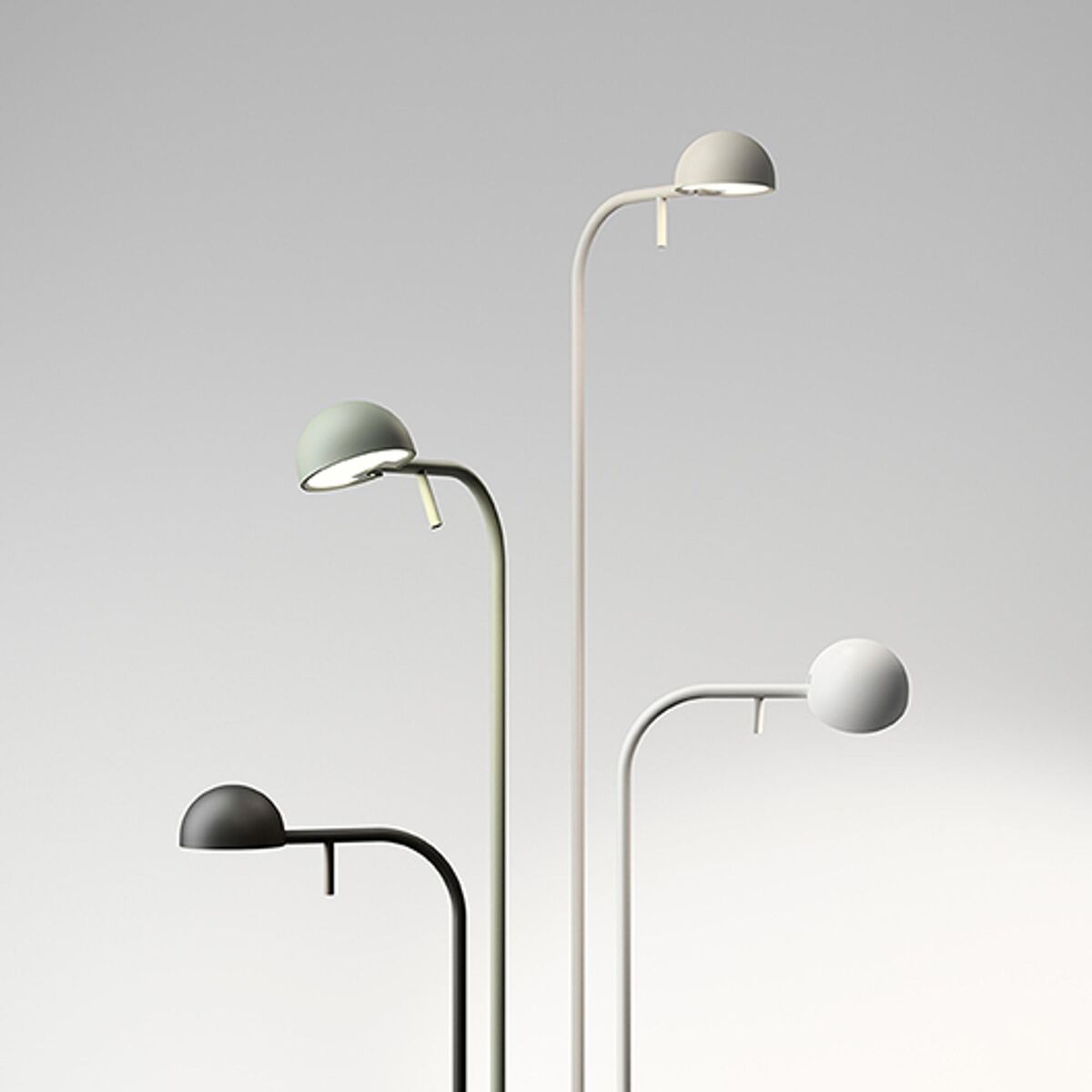 Pin Table Lamp 1650 On/Off White